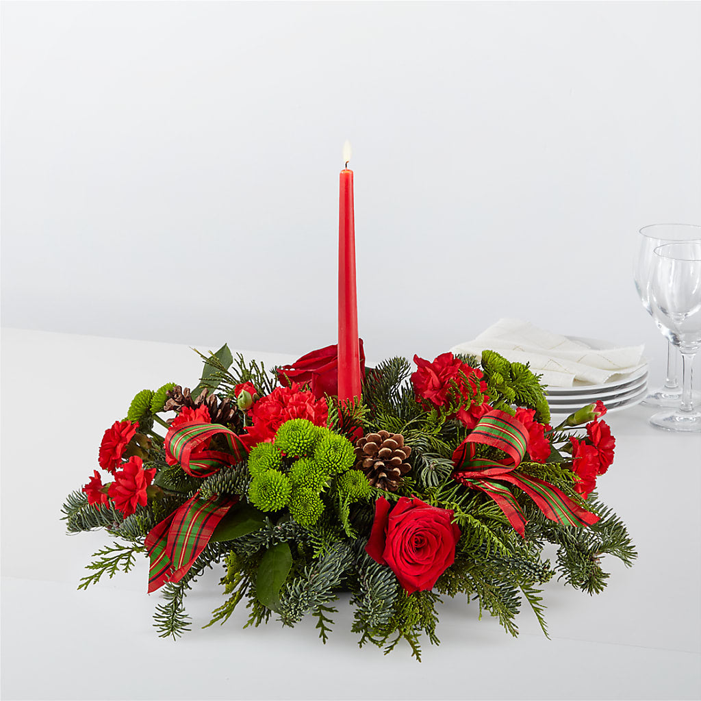 By the Candlelight Centerpiece – TALLEY'S FLOWER SHOP, King NC