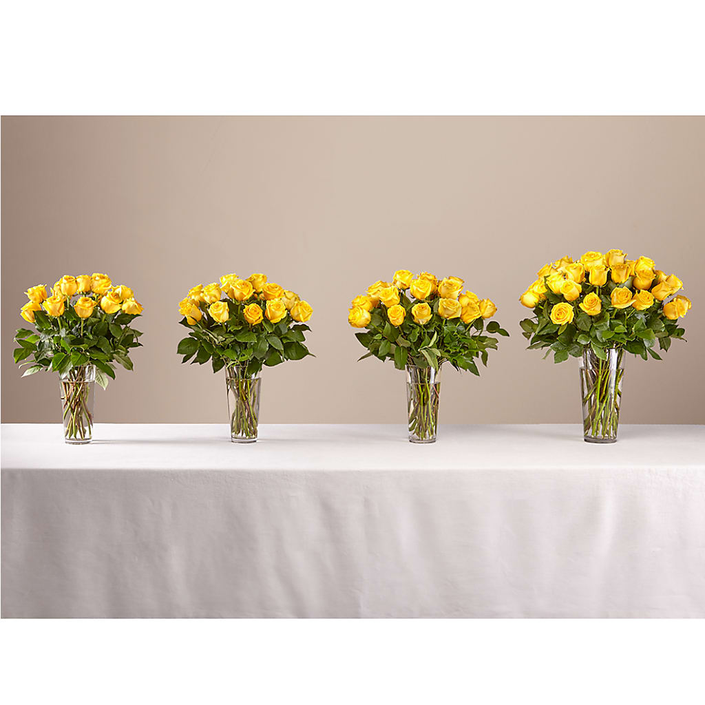 Long Stem Yellow Rose Bouquet – TALLEY'S FLOWER SHOP, King NC