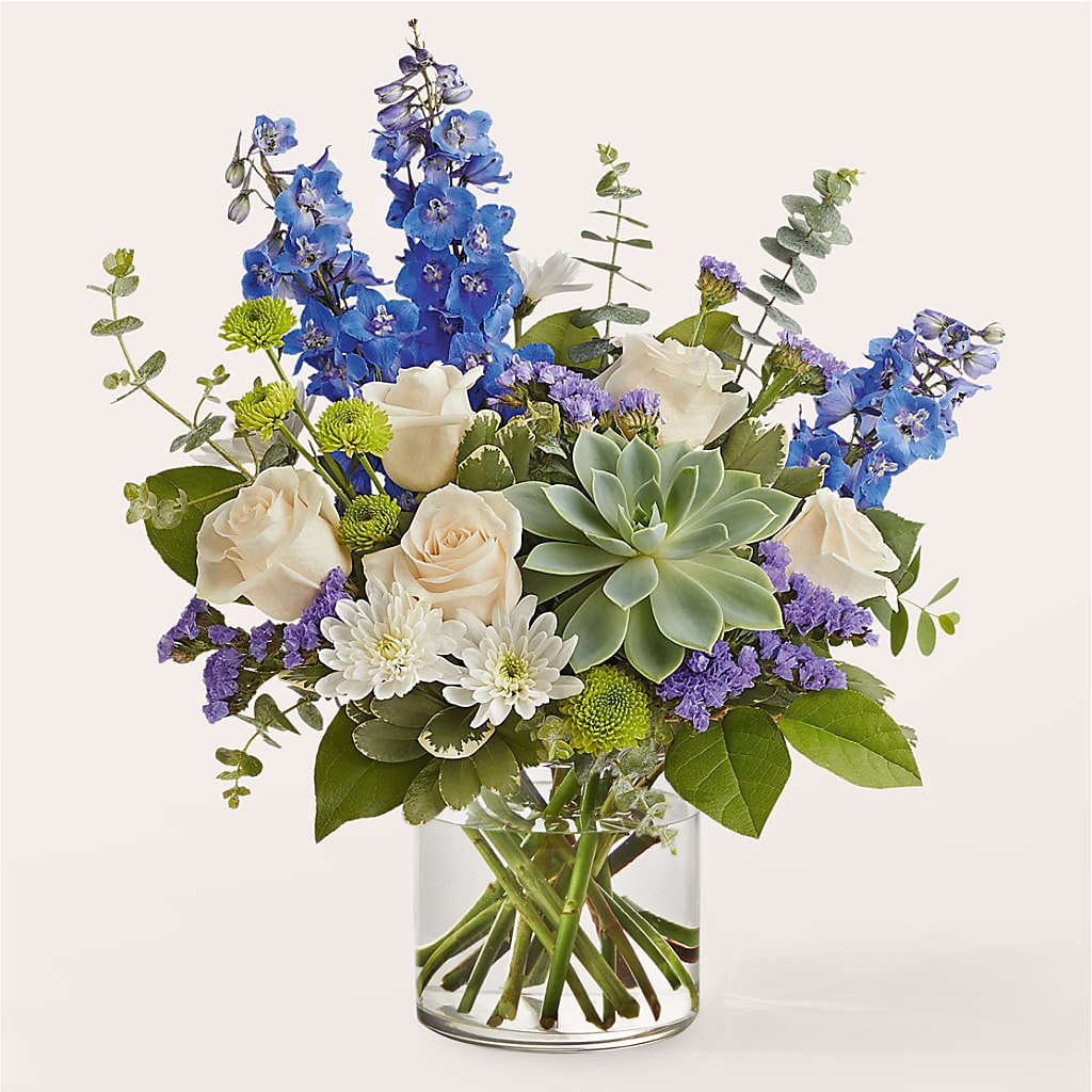 Cerulean Waves Bouquet – TALLEY'S FLOWER SHOP, King NC