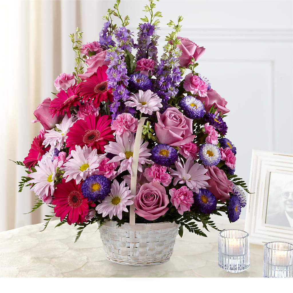 Pastel Peace Basket – TALLEY'S FLOWER SHOP, King NC