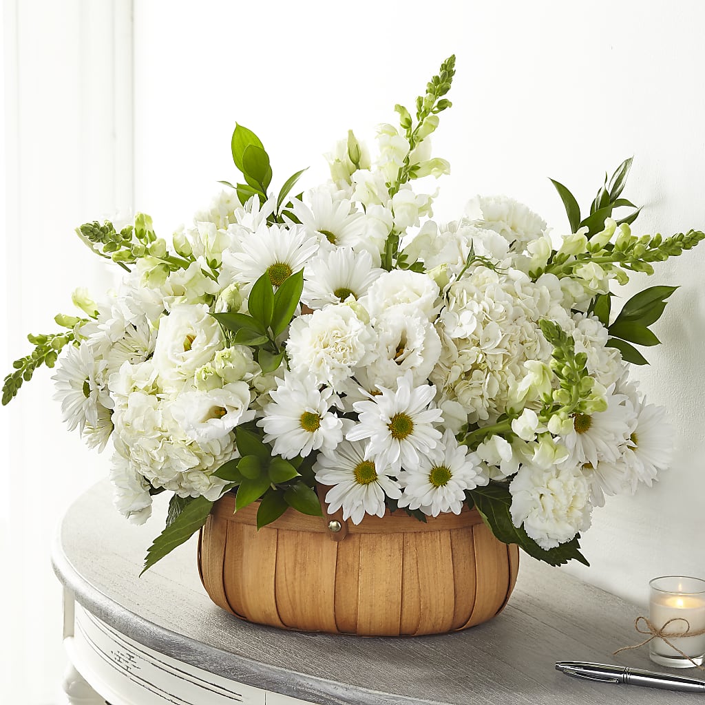 Pure Ivory Basket – TALLEY'S FLOWER SHOP, King NC