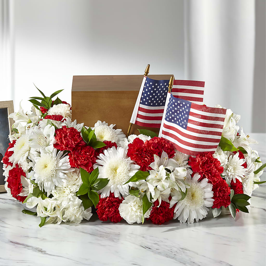 Spirit of Patriotism Cremation Adornment – TALLEY'S FLOWER SHOP, King NC