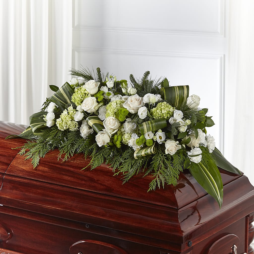 Hopeful Gesture Casket Spray – TALLEY'S FLOWER SHOP, King NC
