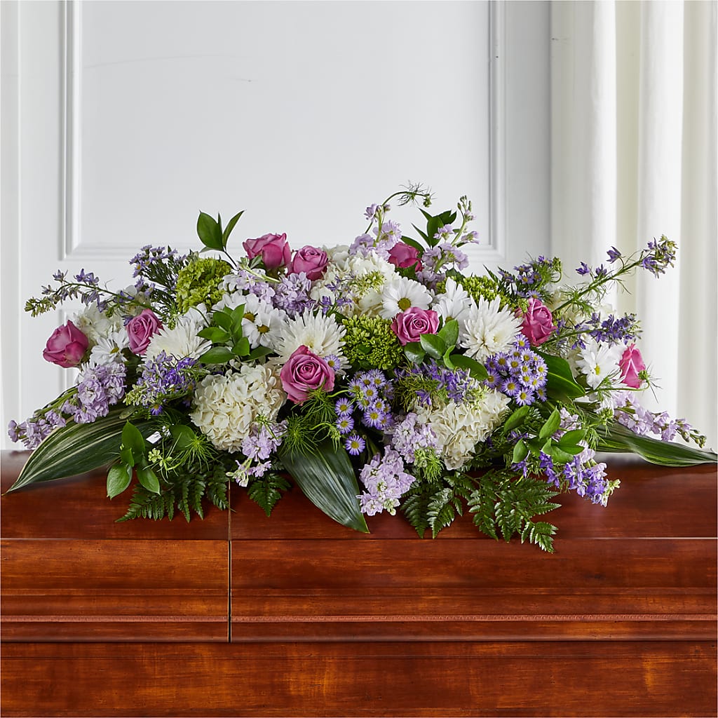 Meadows of Serenity Casket Spray – TALLEY'S FLOWER SHOP, King NC