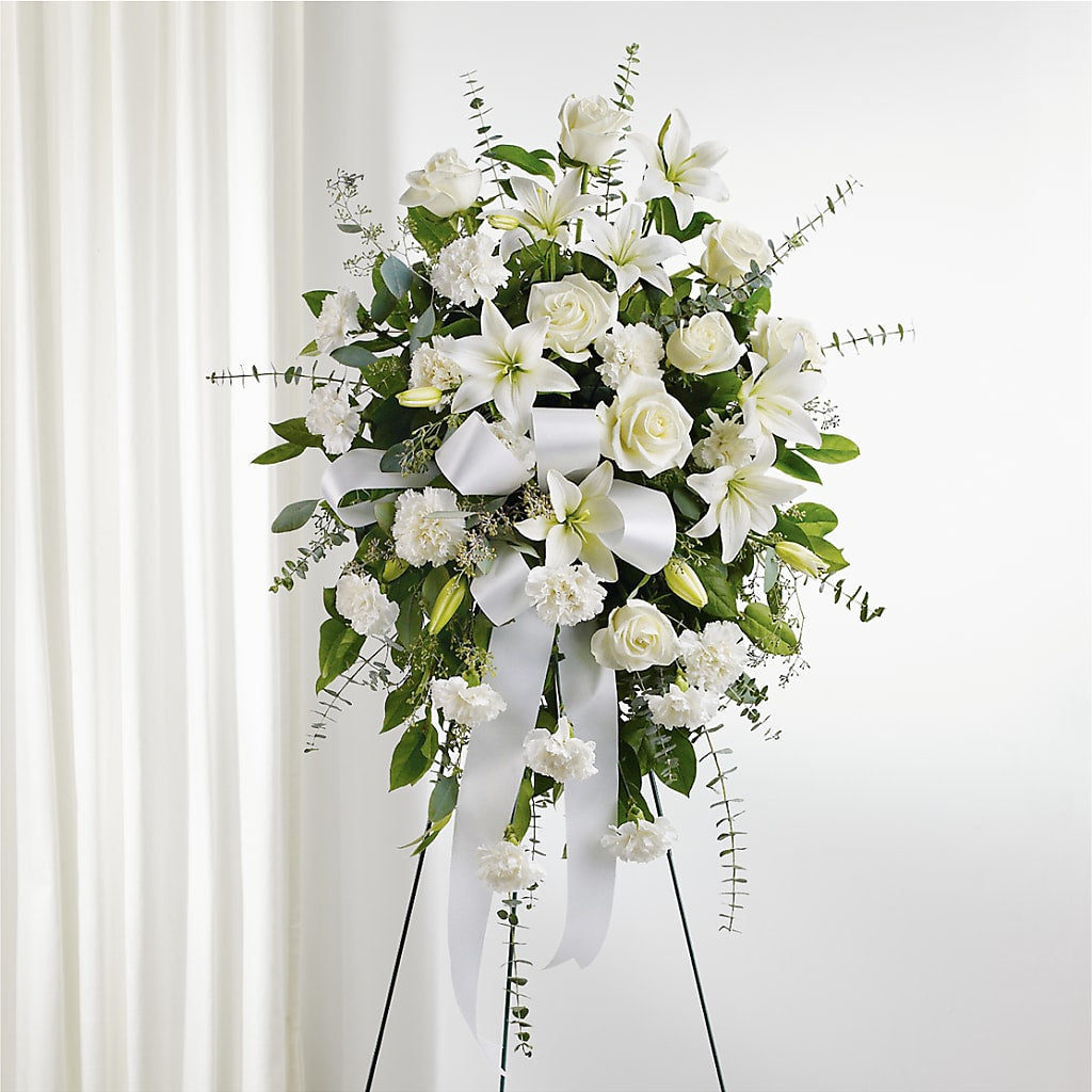 With Care Standing Spray – TALLEY'S FLOWER SHOP, King NC
