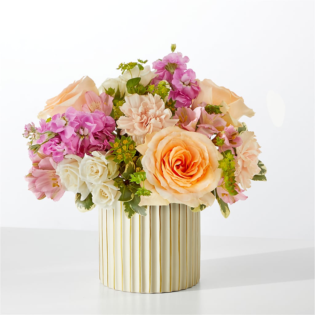 Paradise Bouquet with Ivory Vase – TALLEY'S FLOWER SHOP, King NC