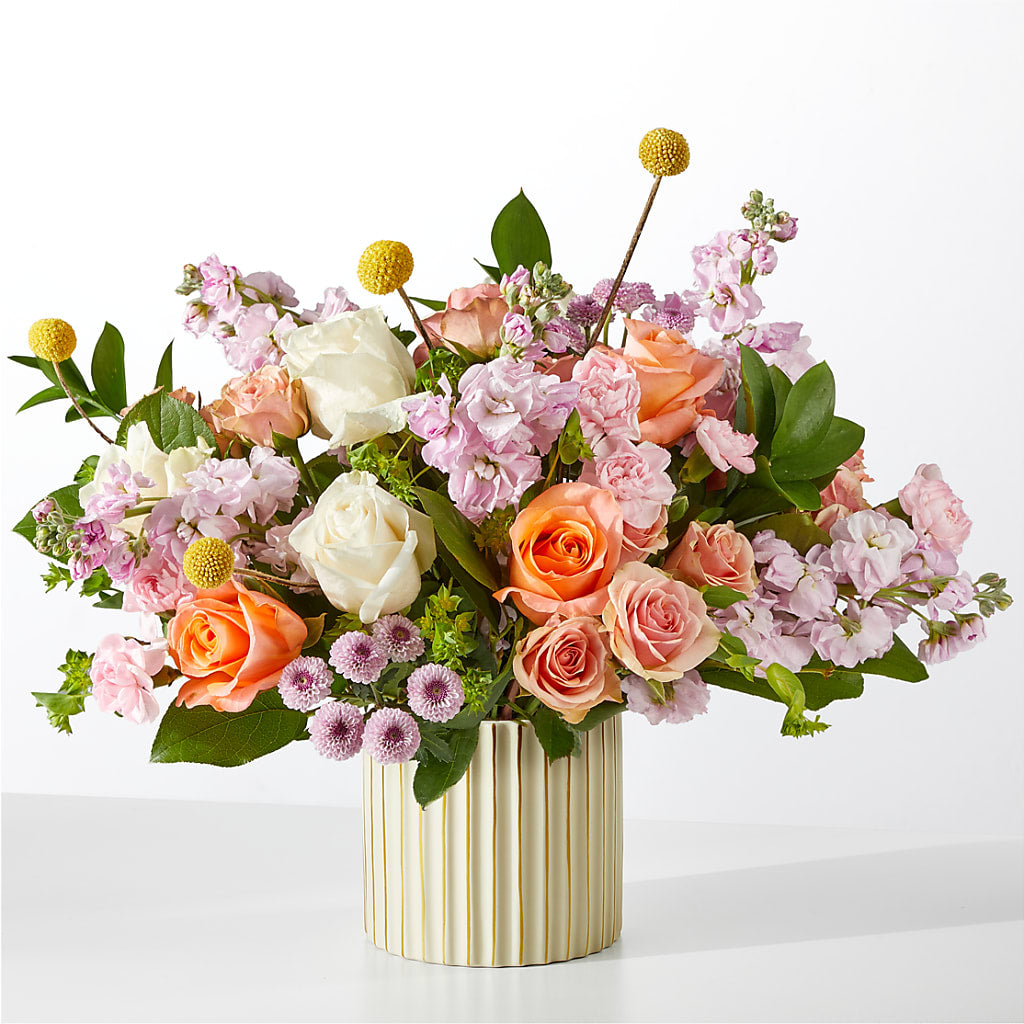 French Market Bouquet with Ivory Vase – TALLEY'S FLOWER SHOP, King NC