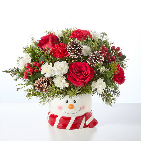 Jolly Snowman Bouquet – TALLEY'S FLOWER SHOP, King NC
