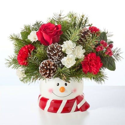 Jolly Snowman Bouquet – TALLEY'S FLOWER SHOP, King NC