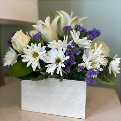 Beyond Blue Box Bouquet – TALLEY'S FLOWER SHOP, King NC