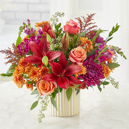 Burgundy Landscape Bouquet – TALLEY'S FLOWER SHOP, King NC