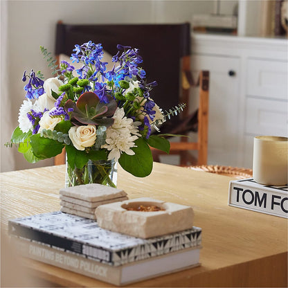 Cerulean Waves Bouquet – TALLEY'S FLOWER SHOP, King NC