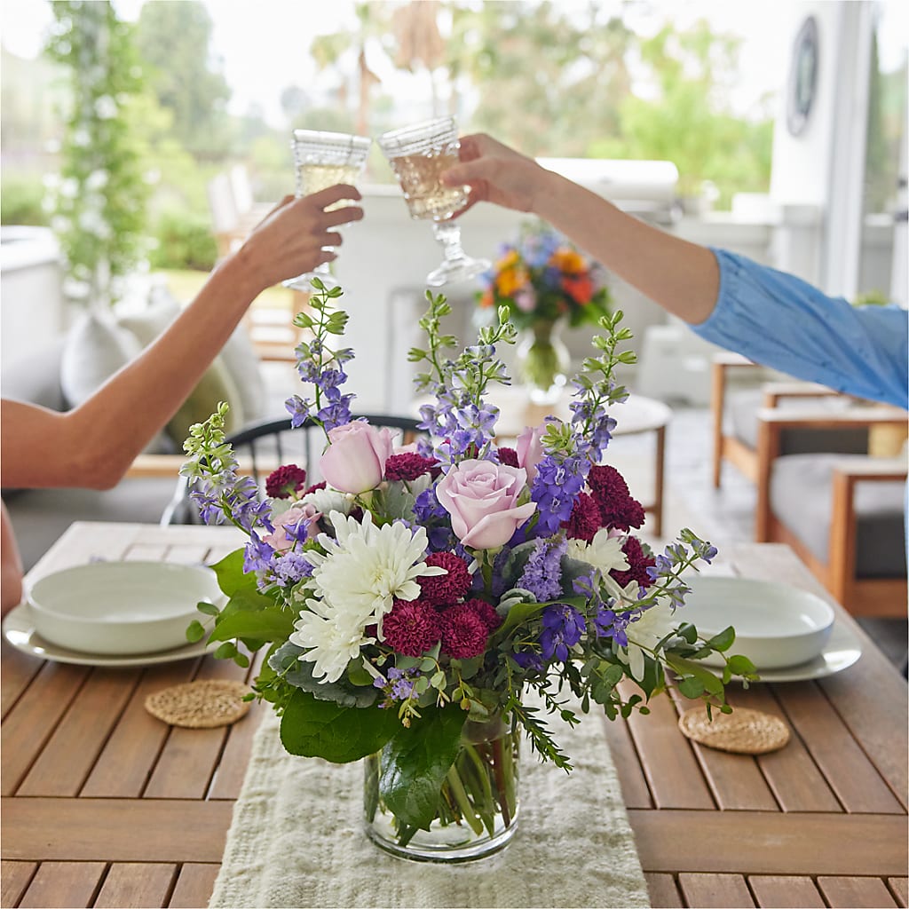 Violet Frost Bouquet – TALLEY'S FLOWER SHOP, King NC