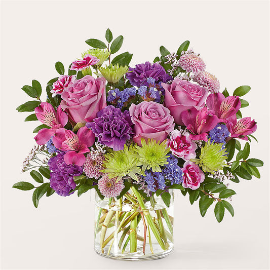 Glass Half Full Bouquet – TALLEY'S FLOWER SHOP, King NC