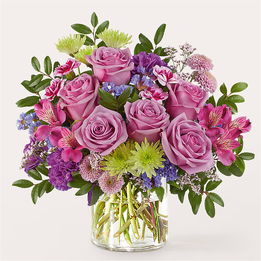 Glass Half Full Bouquet – TALLEY'S FLOWER SHOP, King NC