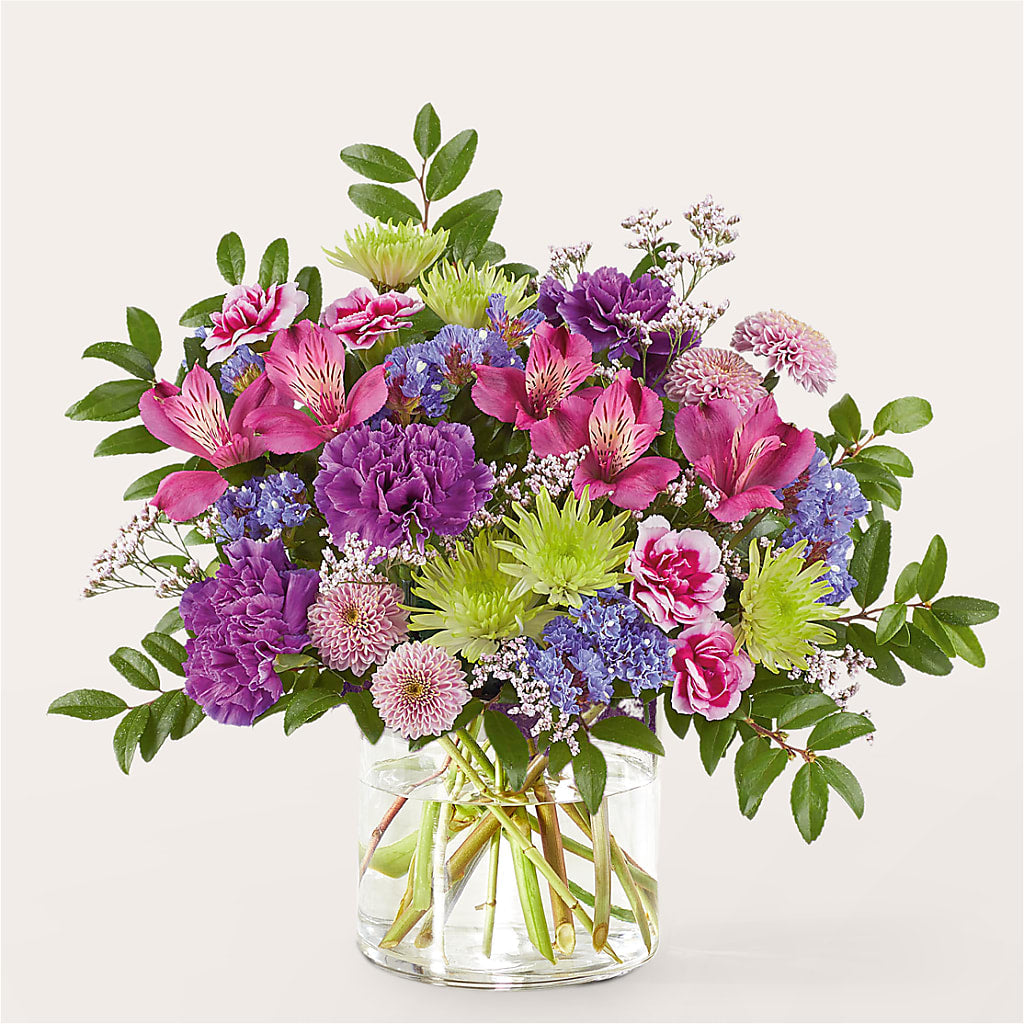 Glass Half Full Bouquet – TALLEY'S FLOWER SHOP, King NC