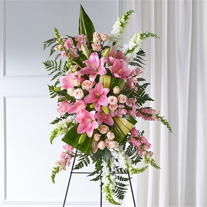 Elegant Embrace Standing Spray – TALLEY'S FLOWER SHOP, King NC