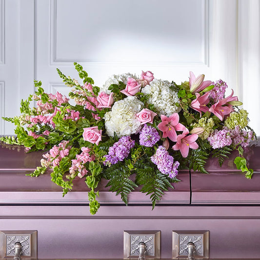 Life's Gratitude Casket Spray – TALLEY'S FLOWER SHOP, King NC