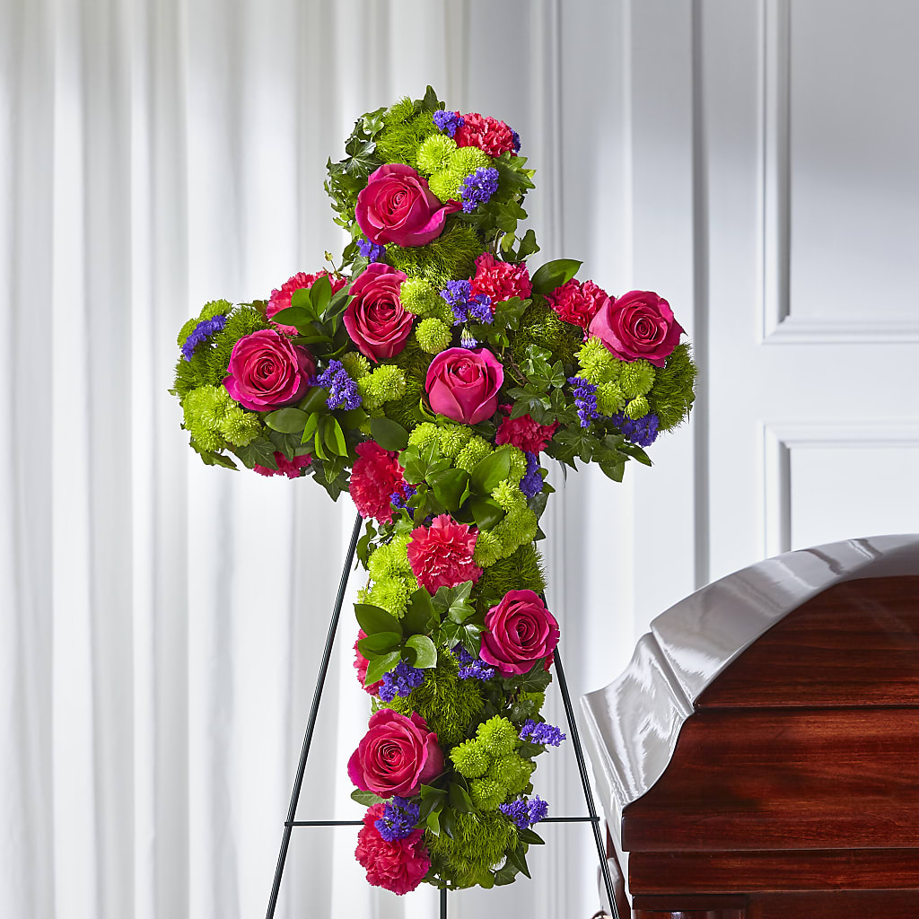 Tribute Rose Floral Cross – TALLEY'S FLOWER SHOP, King NC