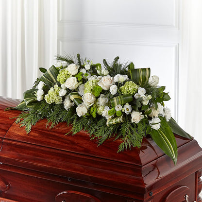 Hopeful Gesture Casket Spray – TALLEY'S FLOWER SHOP, King NC