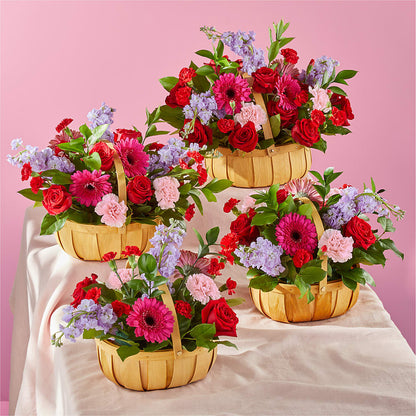 Pink Picnic Basket – TALLEY'S FLOWER SHOP, King NC