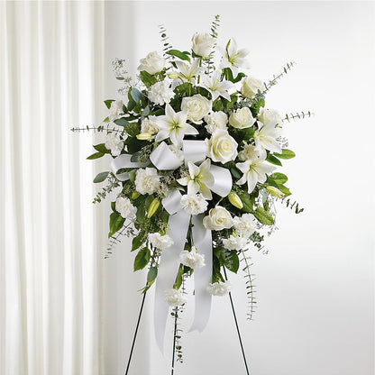 With Care Standing Spray – TALLEY'S FLOWER SHOP, King NC