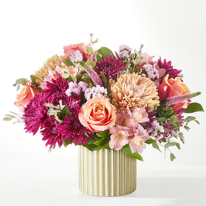 Berry Cobbler Bouquet with Ivory Vase – TALLEY'S FLOWER SHOP, King NC
