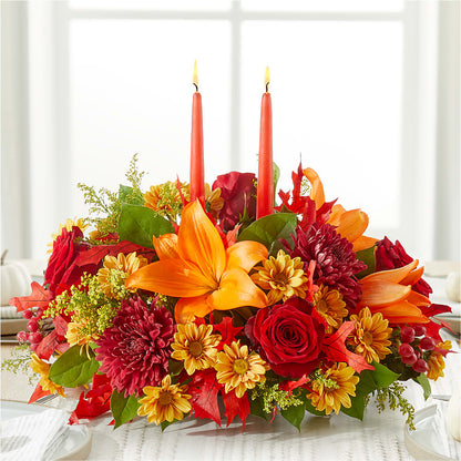 Autumn's Embrace Centerpiece – TALLEY'S FLOWER SHOP, King NC