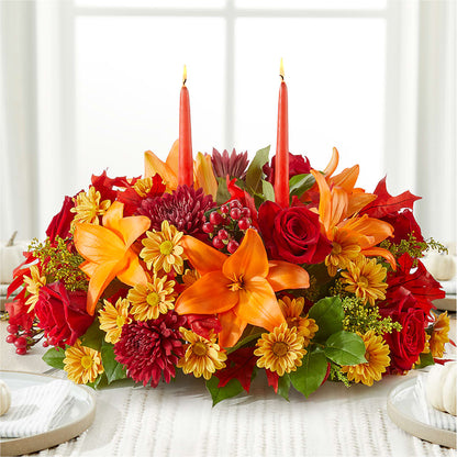 Autumn's Embrace Centerpiece – TALLEY'S FLOWER SHOP, King NC