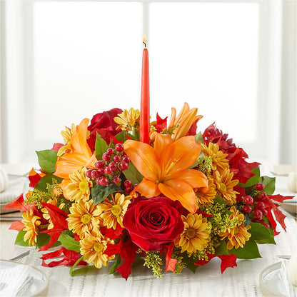 Autumn's Embrace Centerpiece – TALLEY'S FLOWER SHOP, King NC