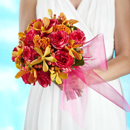 Brilliant Shades of Love Bouquet – TALLEY'S FLOWER SHOP, King NC